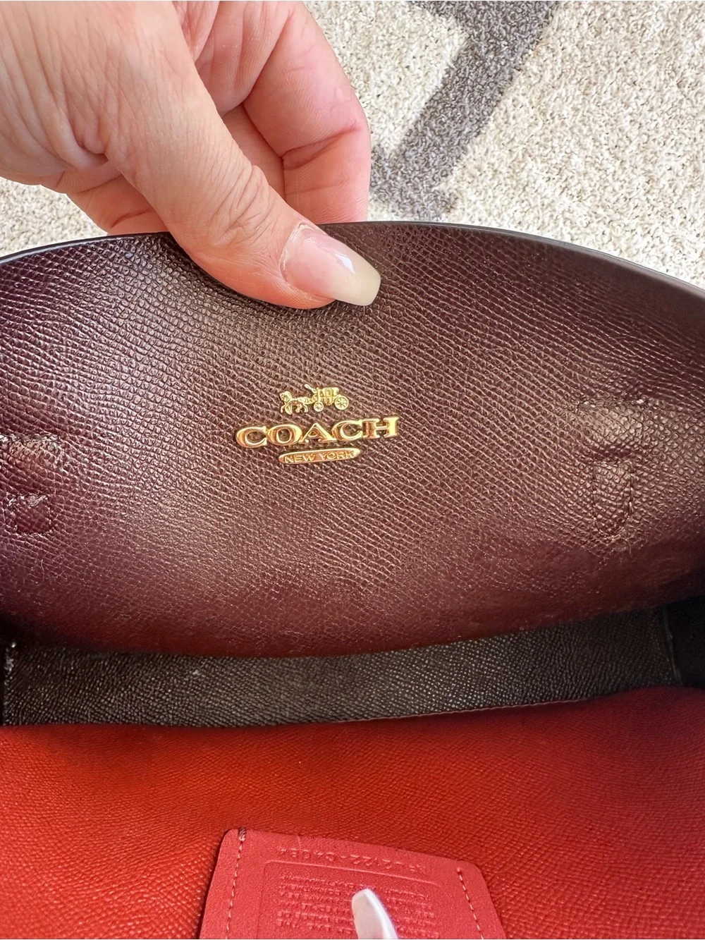 Coach Pebble Leather 2021 Mollie tote small